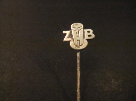 ZHB ( Zuid-Hollandsche Bierbrouwerij) zilverkleurig logo